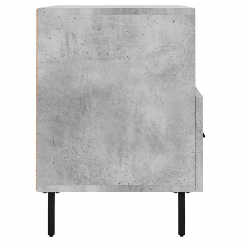 Comodă TV, gri beton, 80x36x50 cm, lemn compozit