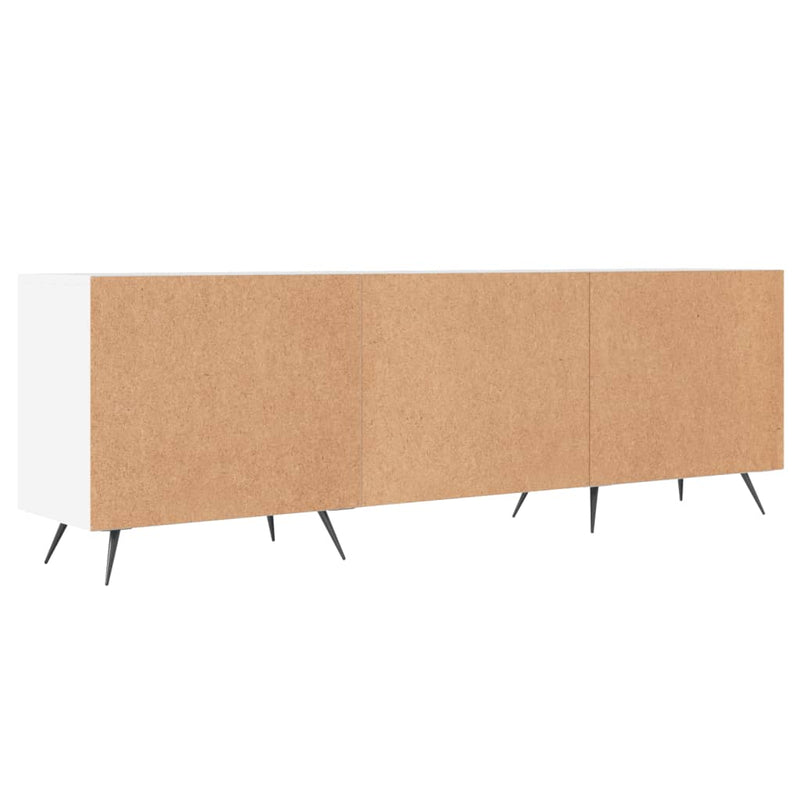 Comodă TV, alb, 150x30x50 cm, lemn compozit