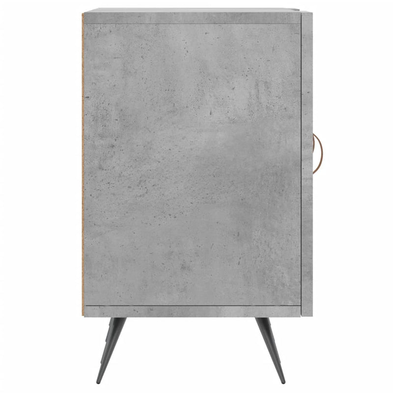 Comodă TV, gri beton, 150x30x50 cm, lemn compozit