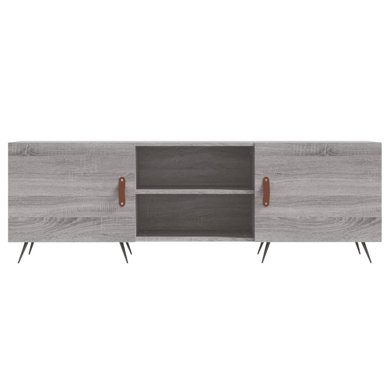 Comodă TV, gri sonoma, 150x30x50 cm, lemn compozit