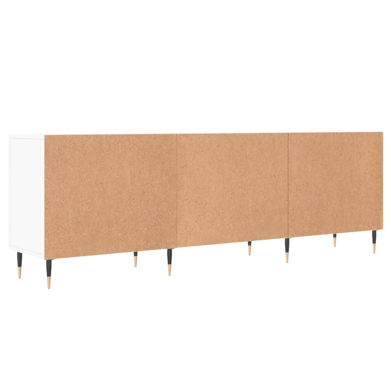 Comodă TV, alb, 150x30x50 cm, lemn compozit