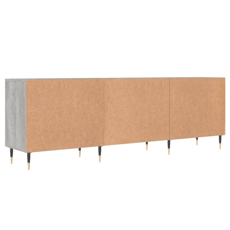 Comodă TV, gri sonoma, 150x30x50 cm, lemn compozit