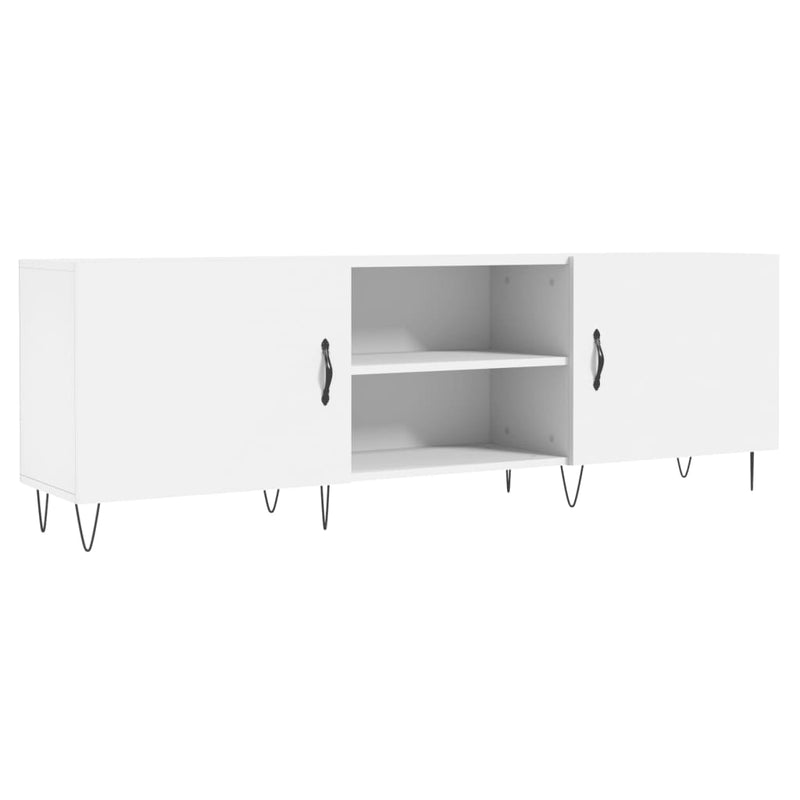 Comodă TV, alb, 150x30x50 cm, lemn compozit
