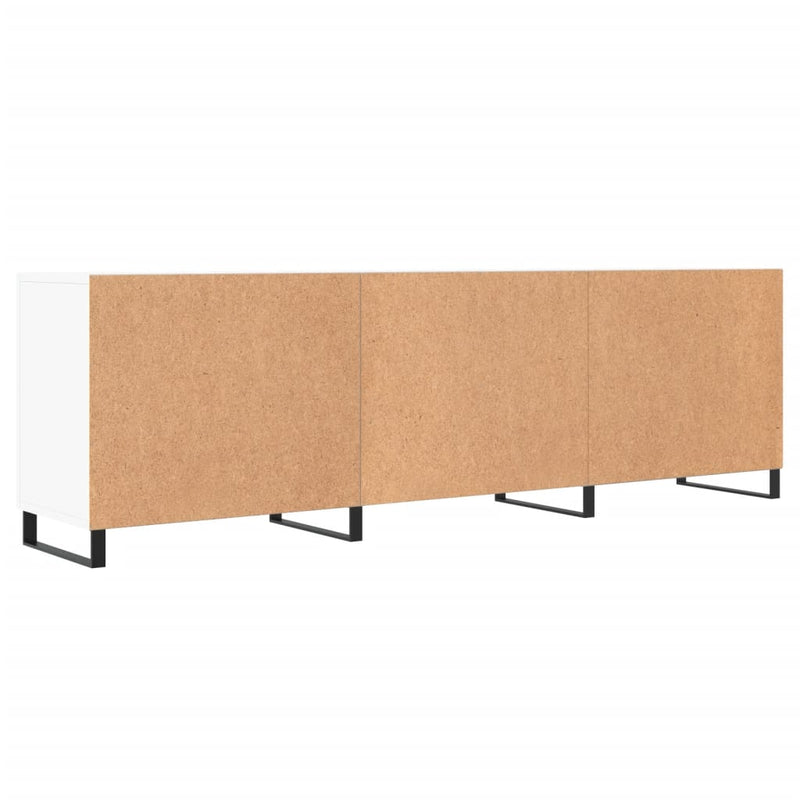 Comodă TV, alb, 150x30x50 cm, lemn compozit