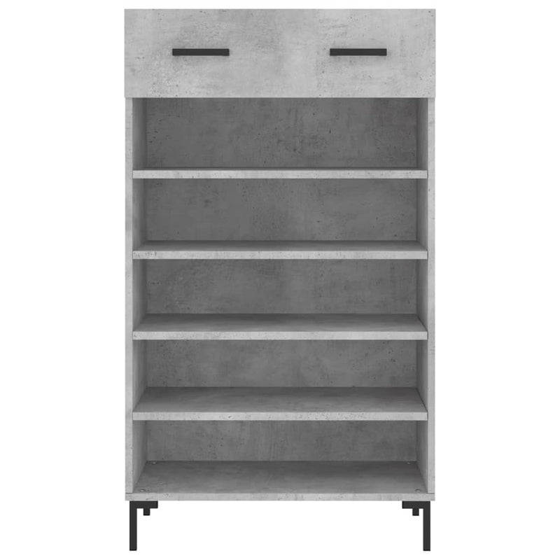 Pantofar, gri beton, 60x35x105 cm, lemn compozit