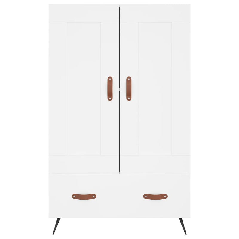 Dulap înalt, alb, 69,5x31x115 cm, lemn prelucrat