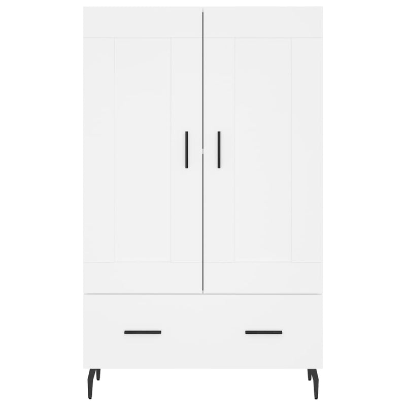 Dulap înalt, alb, 69,5x31x115 cm, lemn prelucrat