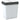 Coș de gunoi dublu, alb, 2x25 L
