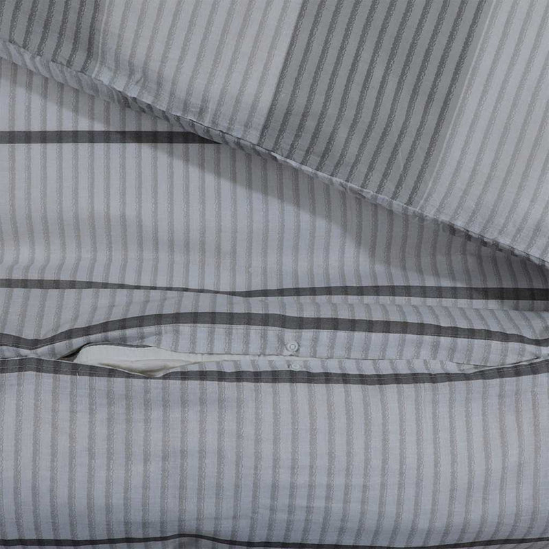 Set cu husă de pilotă, gri deschis, 260x240 cm, bumbac