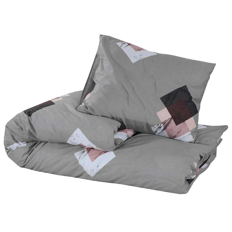 Set cu husă de pilotă, multicolor, 155x220 cm, bumbac