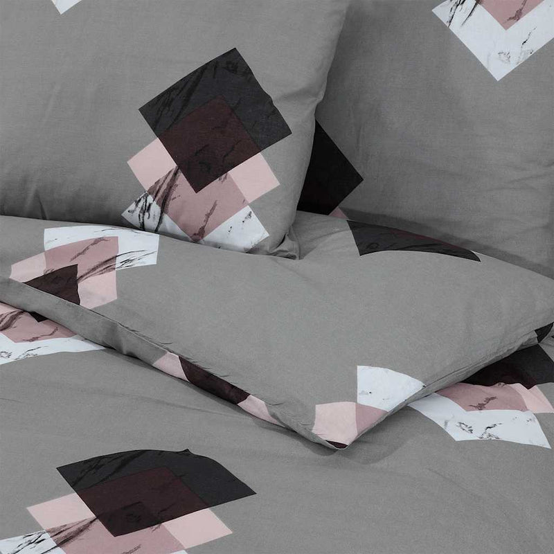 Set cu husă de pilotă, multicolor, 155x220 cm, bumbac