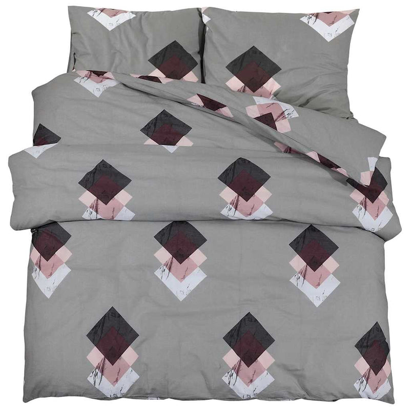 Set cu husă de pilotă, multicolor, 200x220 cm, bumbac