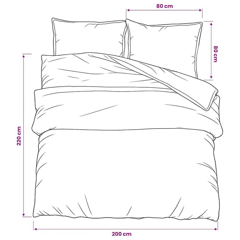 Set cu husă de pilotă, multicolor, 200x220 cm, bumbac