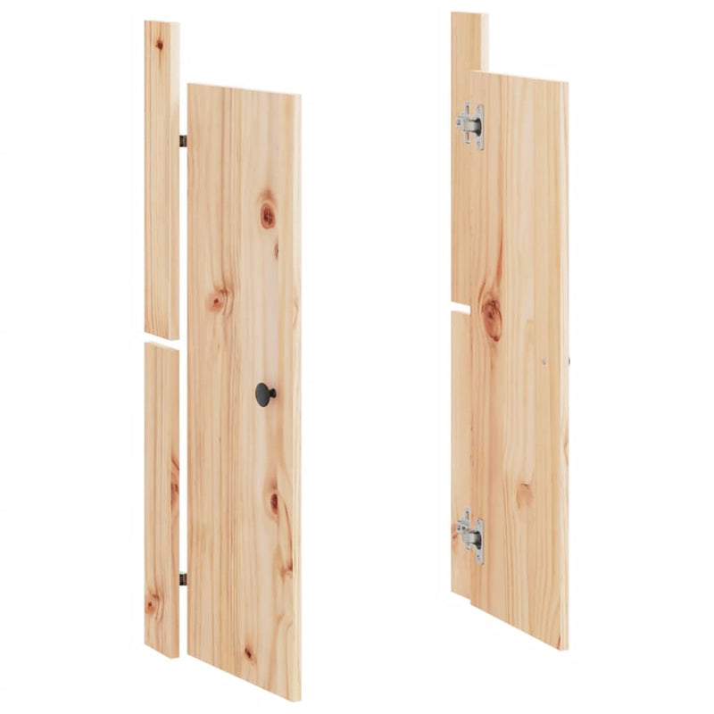 Uși de bucătărie de exterior MEPPEL 2 buc., 50x9x82 cm, lemn masiv pin