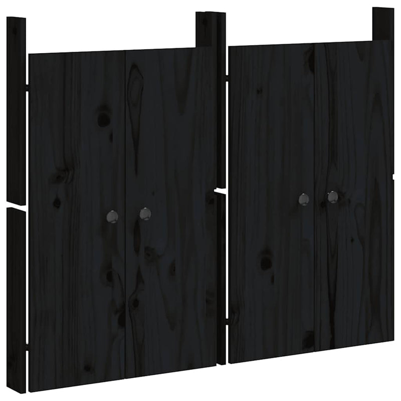 Uși de bucătărie de exterior MEPPEL 2 buc., negru, 50x9x82 cm