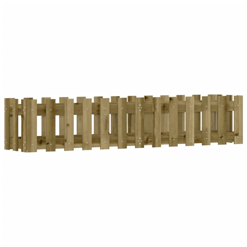 Pat înălțat grădină design gard 150x30x30 cm lemn impregnat pin