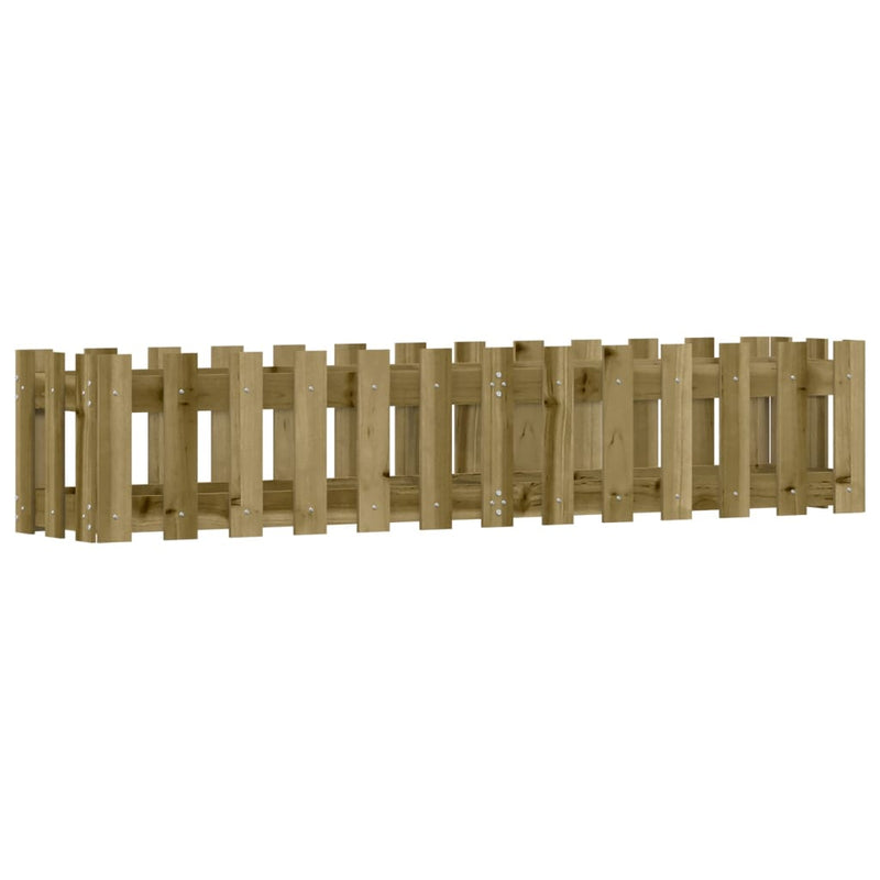 Pat înălțat grădină design gard 150x30x30 cm lemn impregnat pin