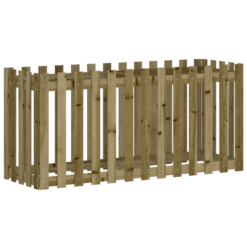 Pat înălțat grădină design gard 150x50x70 cm lemn impregnat pin