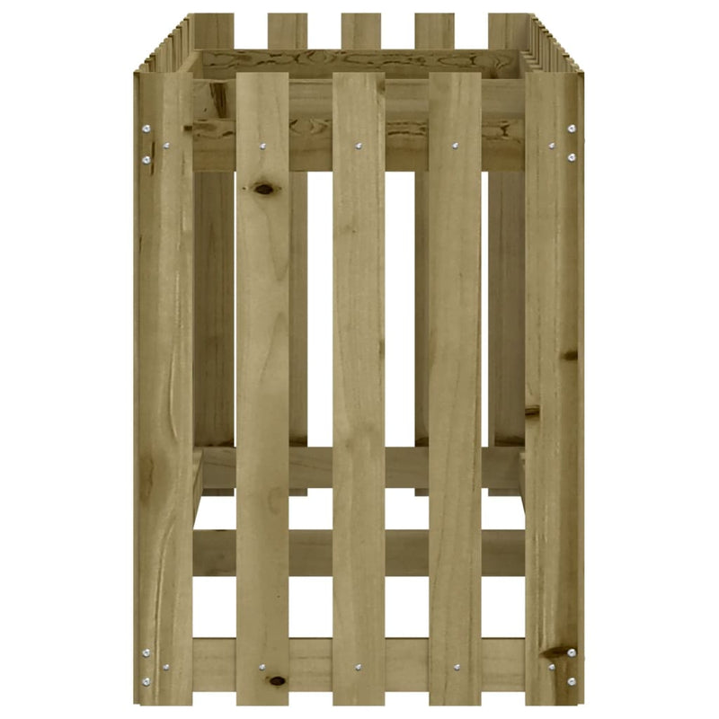 Pat înălțat grădină design gard 150x50x70 cm lemn impregnat pin