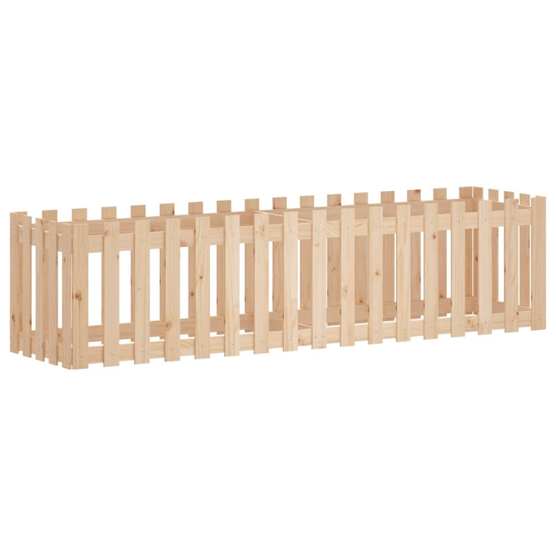Pat înălțat grădină design gard 200x50x50 cm lemn impregnat pin