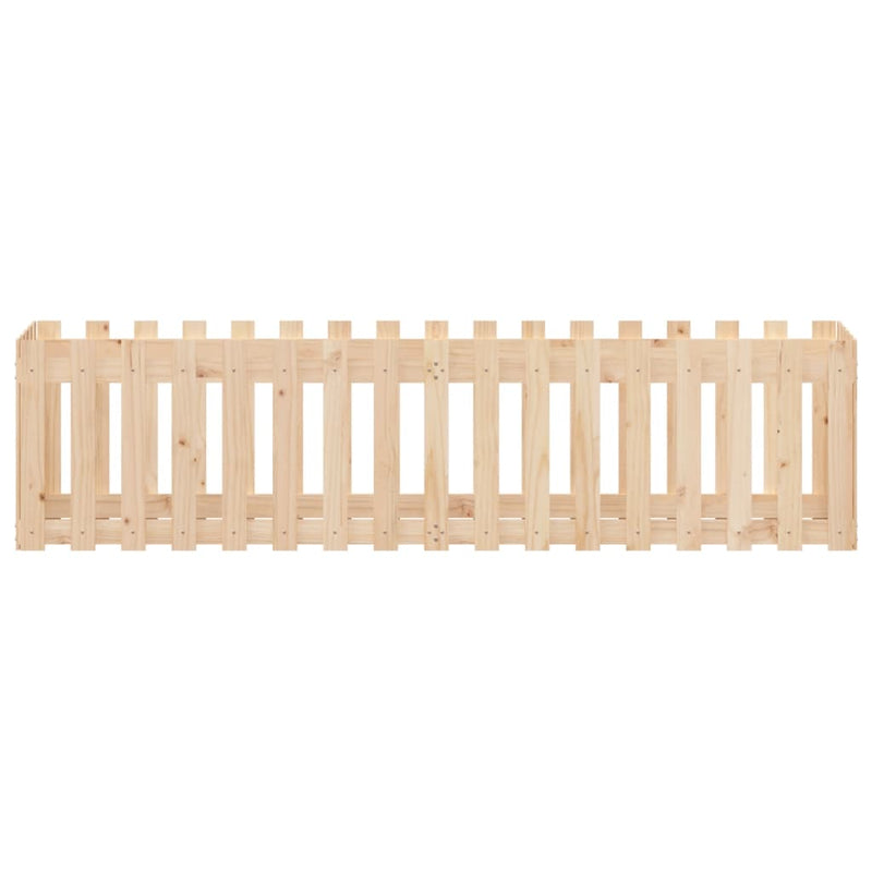 Pat înălțat grădină design gard 200x50x50 cm lemn impregnat pin
