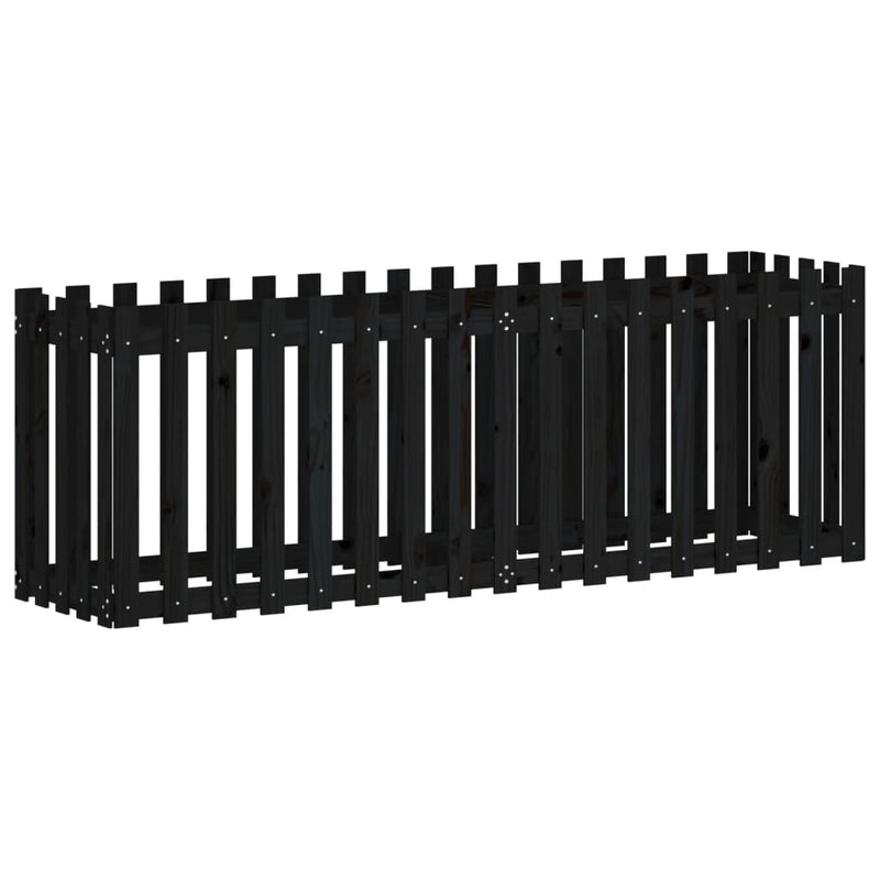 Pat înălțat grădină design gard 200x50x70 cm lemn impregnat pin