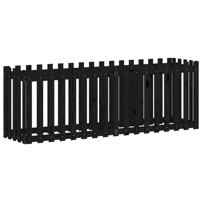 Pat înălțat grădină design gard 200x50x70 cm lemn impregnat pin