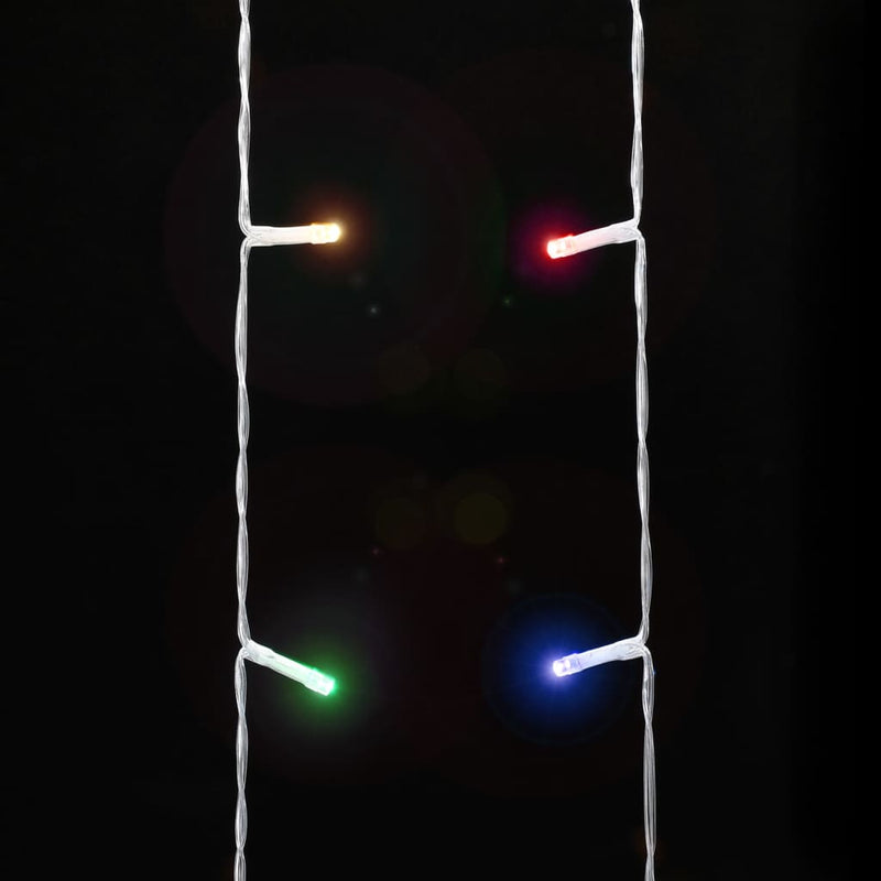 Instalație brad de Crăciun 320 LED-uri, multicolor, 375 cm