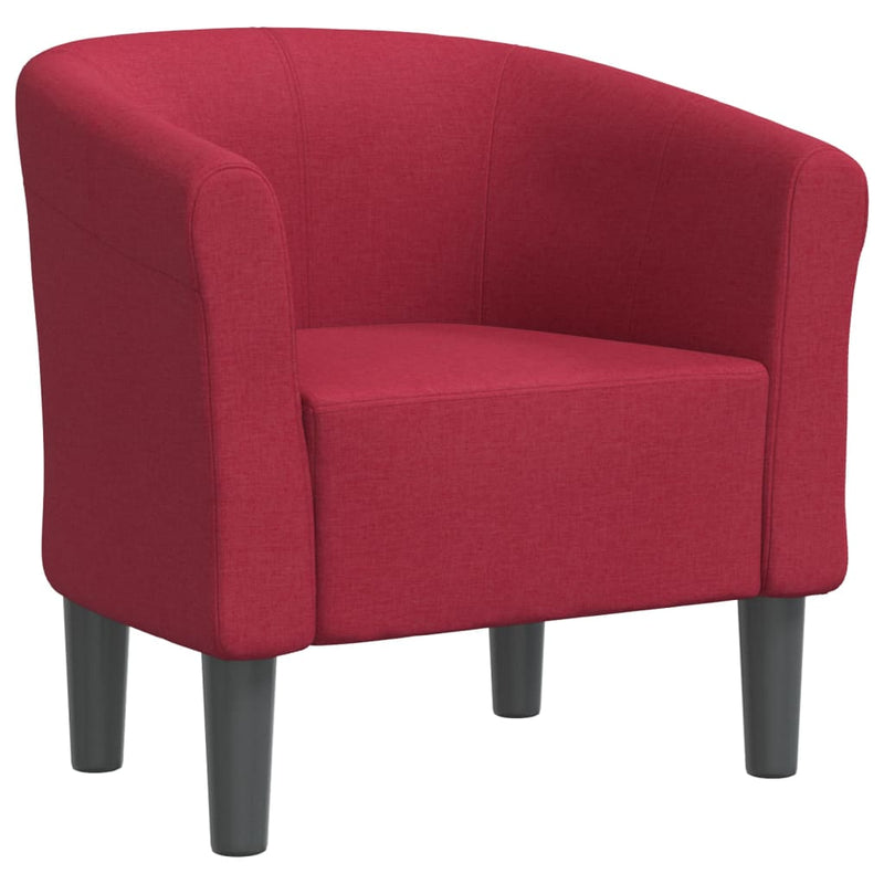 Fotoliu tip cuvă, roșu vin, material textil