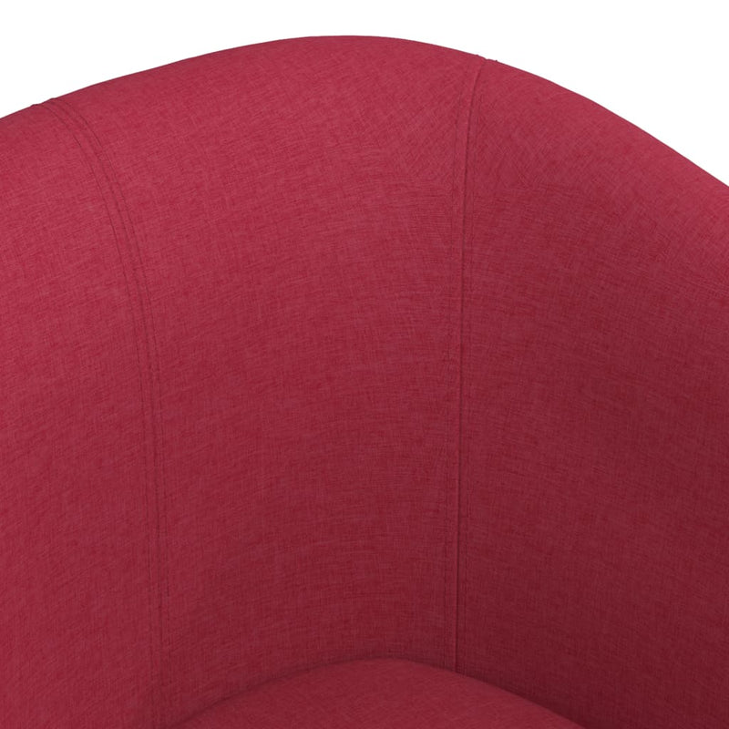 Fotoliu tip cuvă, roșu vin, material textil
