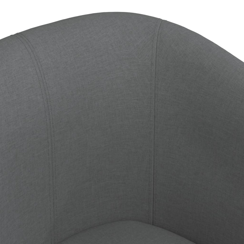 Fotoliu tip cuvă, gri închis, material textil