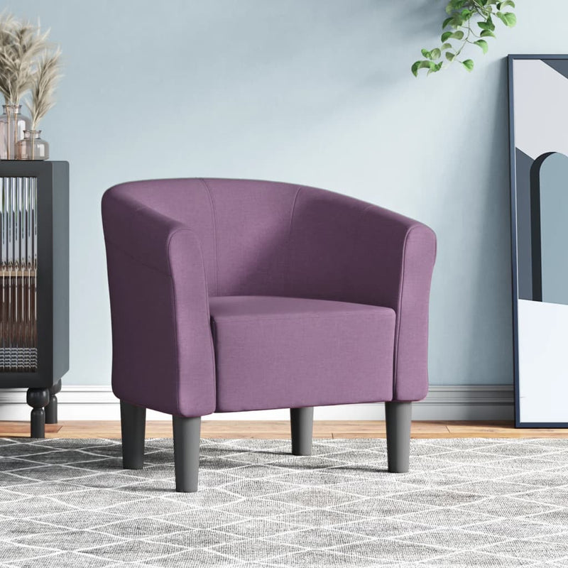 Fotoliu tip cuvă, violet, material textil