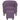 Fotoliu tip cuvă cu taburet, violet, material textil