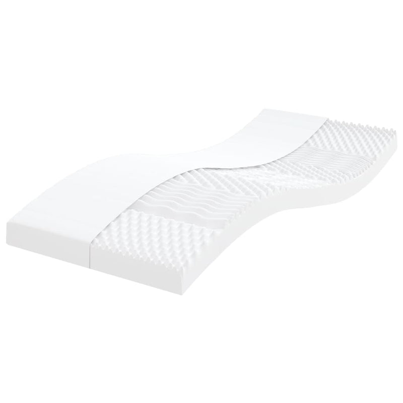 Saltele din spumă, 2 buc. alb 100x200 cm 7 zone duritate 20 ILD