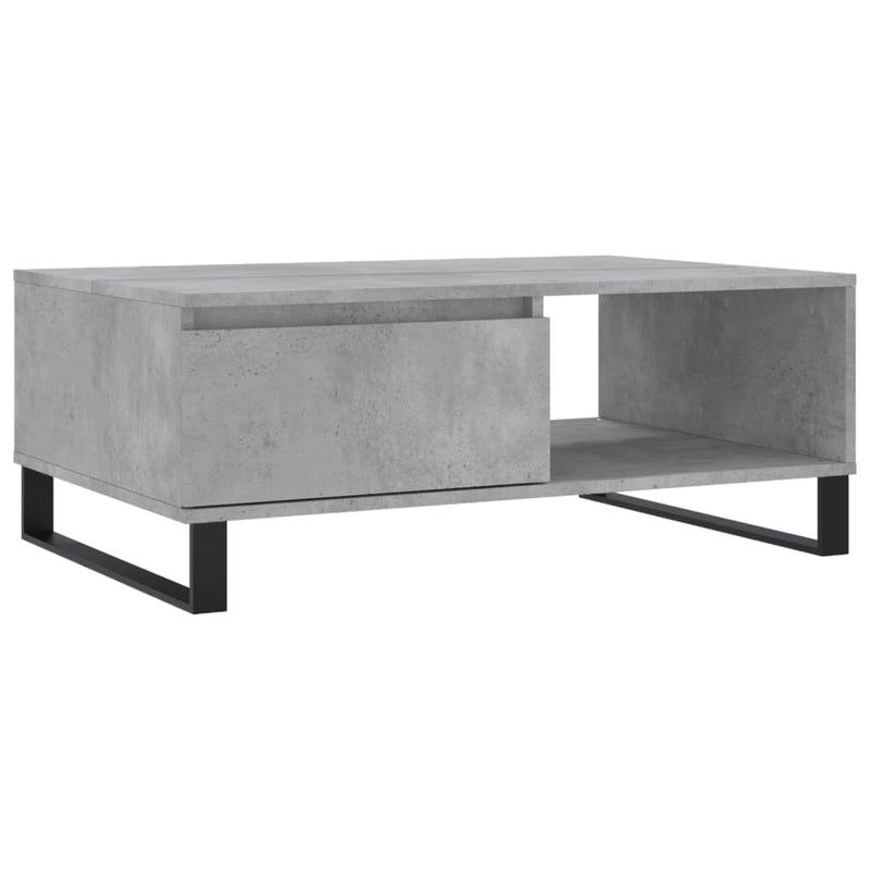 Masă de cafea, gri beton, 90x60x35 cm, lemn compozit
