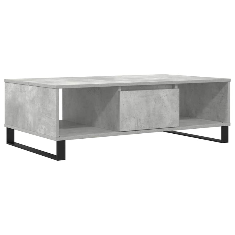 Masă de cafea, gri beton, 104x60x35 cm, lemn compozit