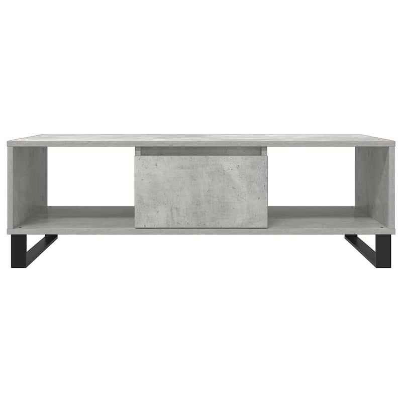 Masă de cafea, gri beton, 104x60x35 cm, lemn compozit