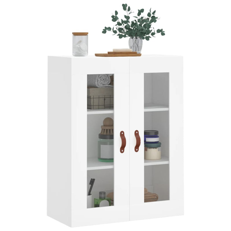 Dulap cu montaj pe perete, alb, 69,5x34x90 cm