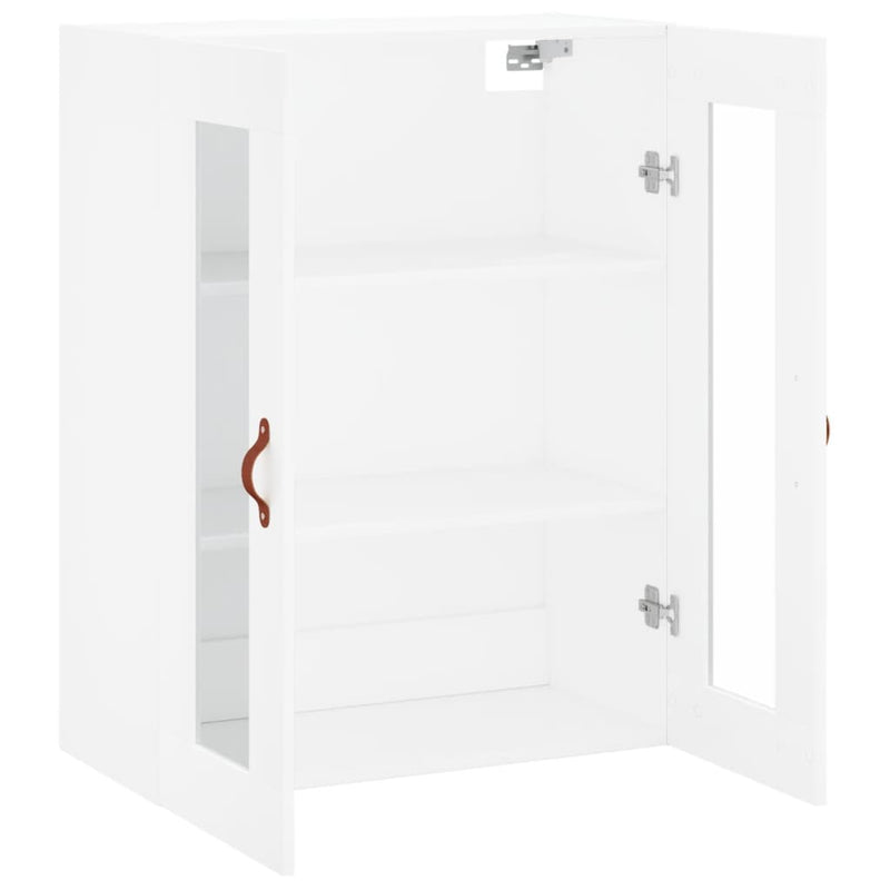 Dulap cu montaj pe perete, alb, 69,5x34x90 cm