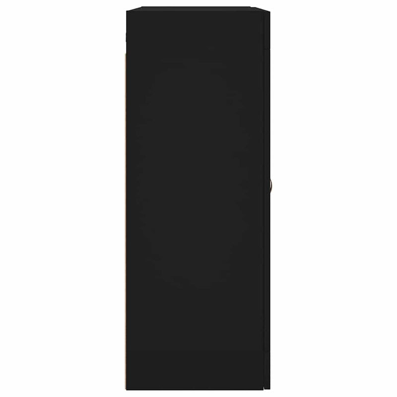 Dulap cu montaj pe perete, negru, 69,5x34x90 cm