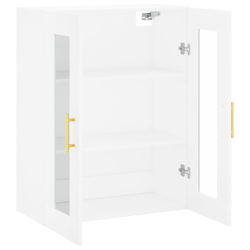 Dulap cu montaj pe perete, alb, 69,5x34x90 cm