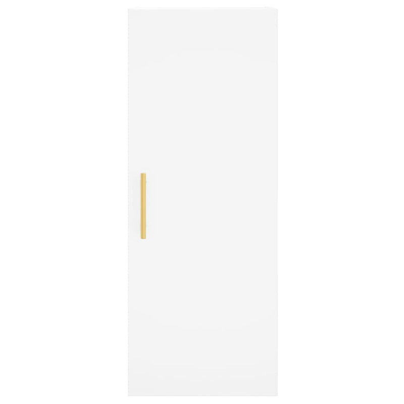 Dulap montat pe perete, alb, 34,5x34x90 cm