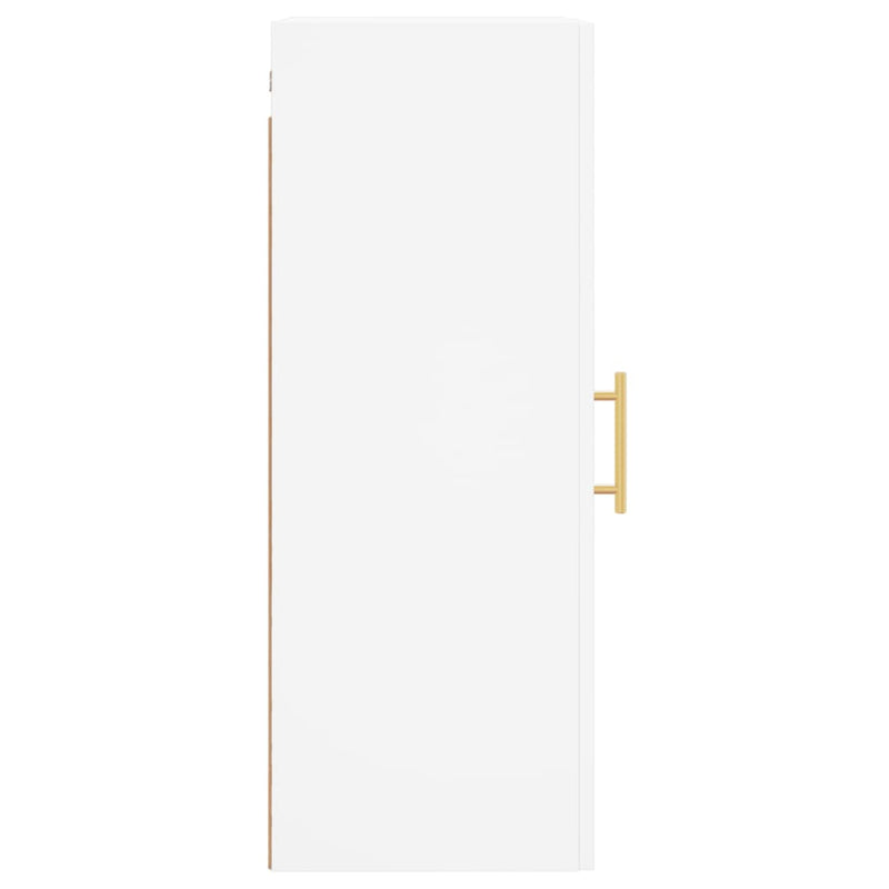 Dulap montat pe perete, alb, 34,5x34x90 cm