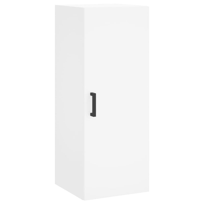 Dulap montat pe perete, alb, 34,5x34x90 cm