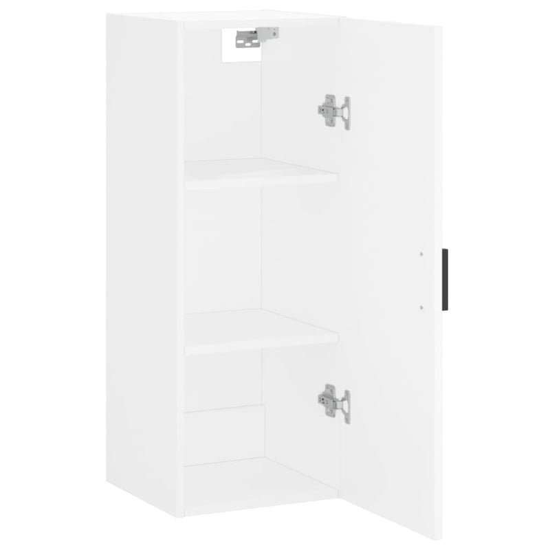 Dulap montat pe perete, alb, 34,5x34x90 cm