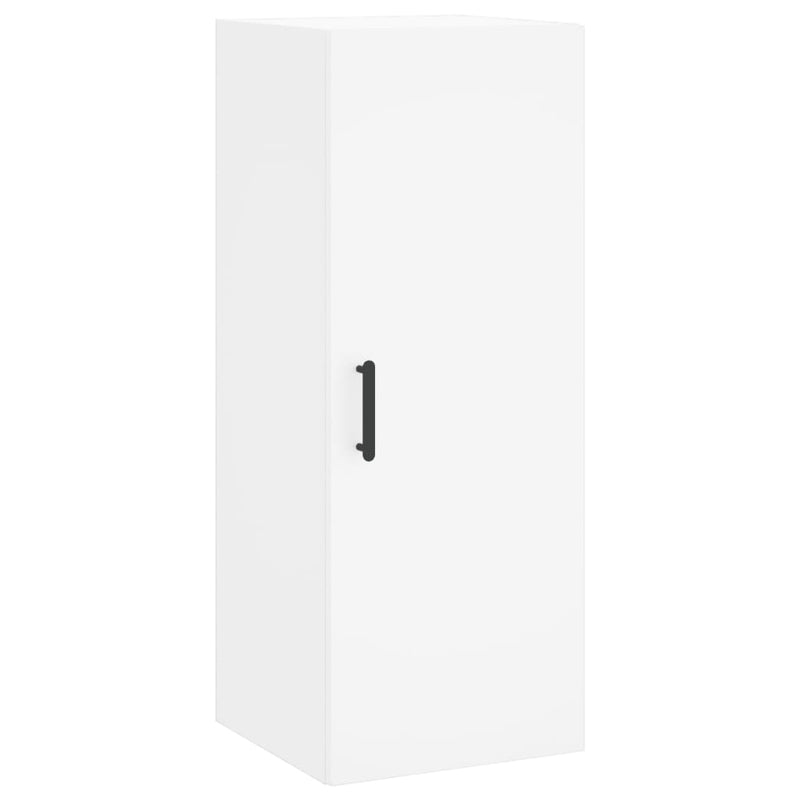 Dulap montat pe perete, alb, 34,5x34x90 cm