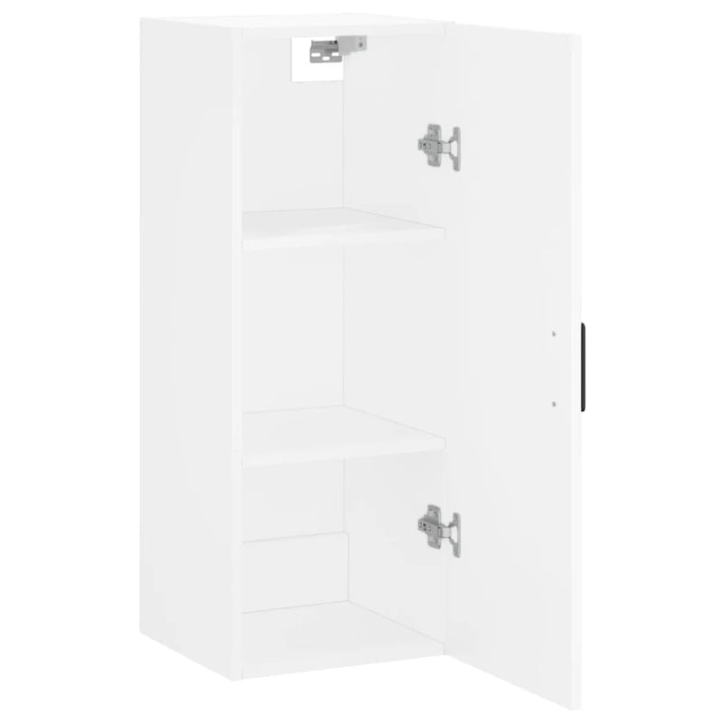 Dulap montat pe perete, alb, 34,5x34x90 cm