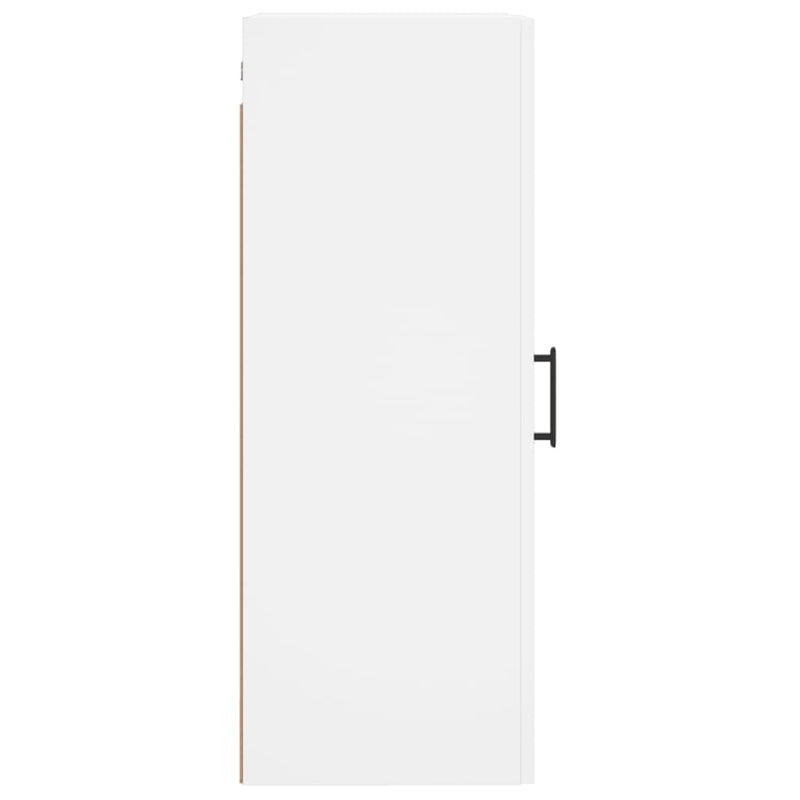 Dulap montat pe perete, alb, 34,5x34x90 cm