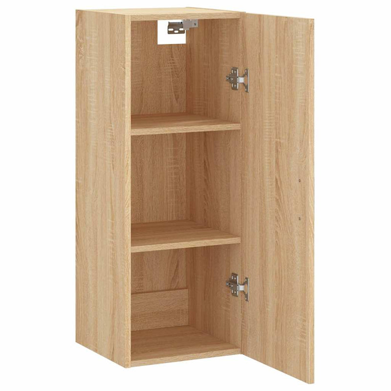 Dulap montat pe perete, stejar sonoma, 34,5x34x90 cm