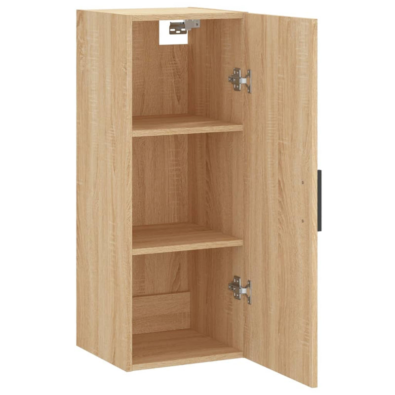 Dulap montat pe perete, stejar sonoma, 34,5x34x90 cm